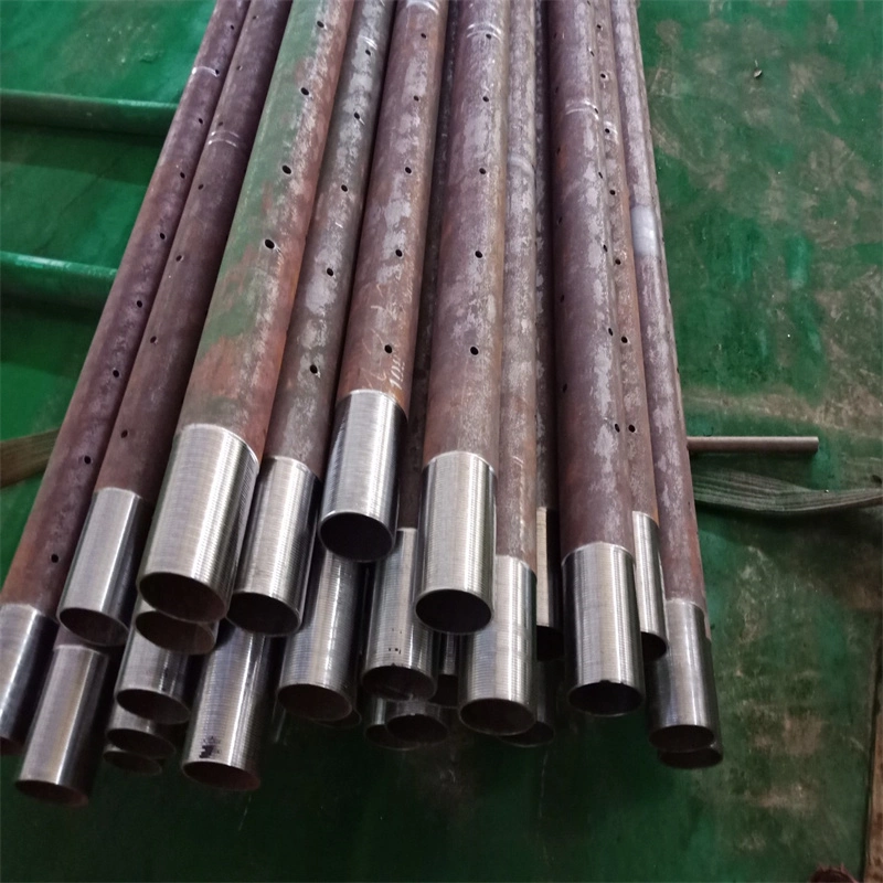 Customized Steel Flower Tube 20# 108*6 Wire Punching Sharpening Tunnel Grouting Tube